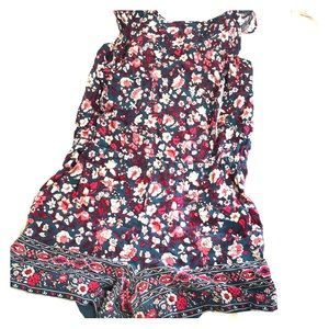 Loft open back romper -xs petite